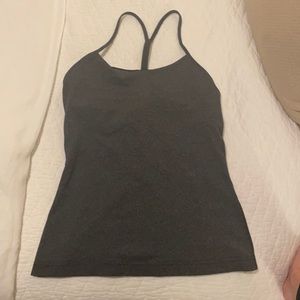 Lululemon Charcoal Racerback tank